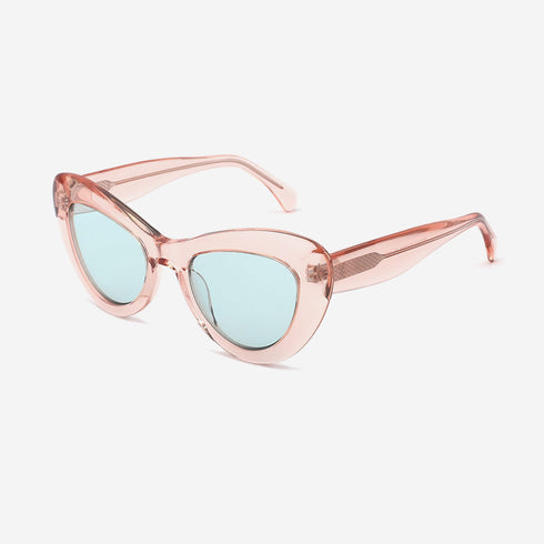 Cat - Eye and Vintage Acetate Female Sunglasses 22A8053